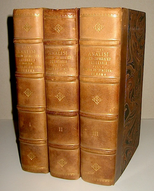 Antonio Nibby Analisi storico-topografico-antiquaria della carta de' dintorni di Roma... Edizione seconda. Tomo I (Tomo II e Tomo III)  1848-9 Roma Tipografia delle Belle Arti